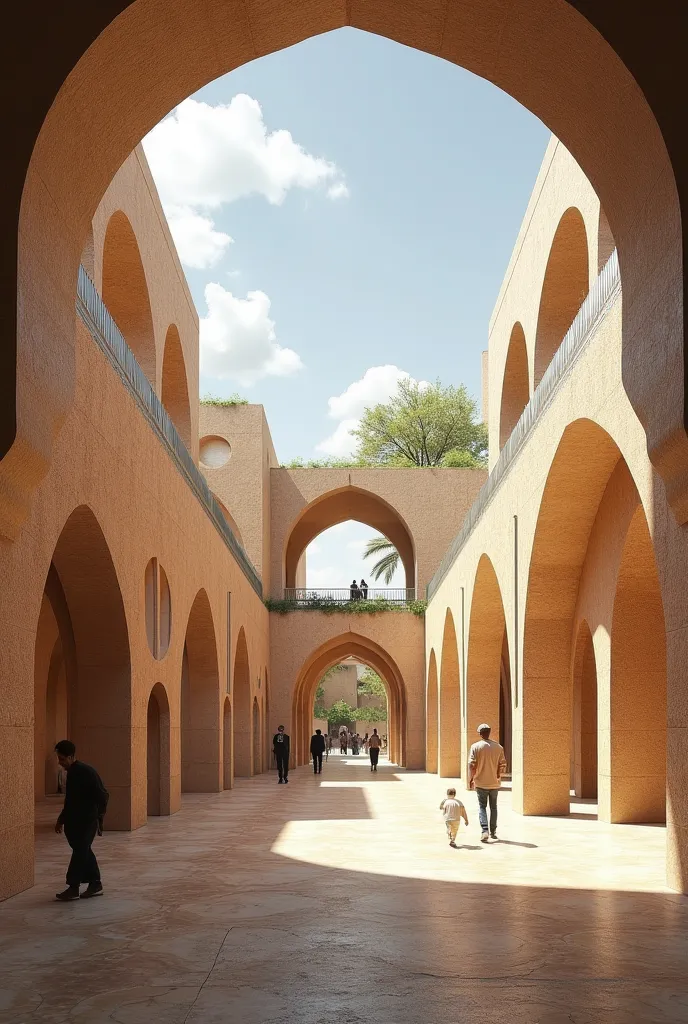 Concept: “A bridge between eras”
🔹 Main idea:An architectural design that embodies intergenerational transmission by fusing Algerian heritage with a futuristic vision. The project is inspired by the forms of the Casbah of Algiers while incorporating modern...