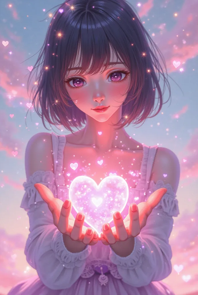 ren holding hearts 