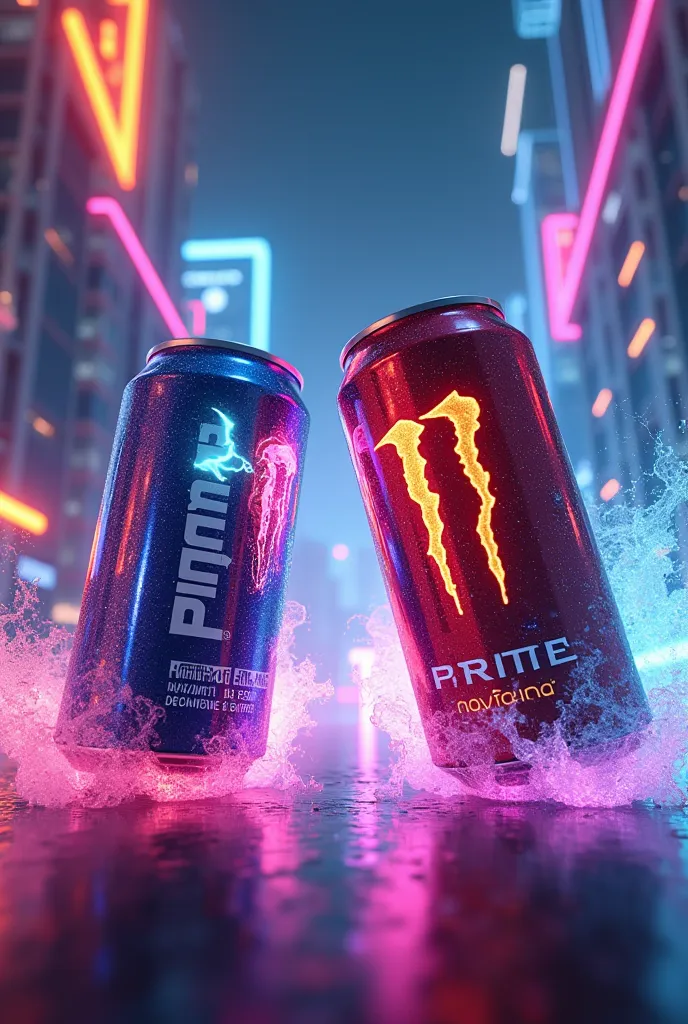 Energy drinks Prime and ColaTV