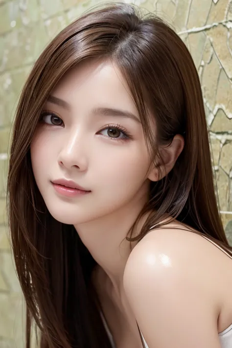 (( best quality )), ((Masterpiece)), (    Details),    PERFECT FACE IN DETAILS、   latex bodysuit、    knee-high boots 、face-closeup、
Huge 、     long brown hair、Sparkling,    oily skin  、  skin growth     、 Indoor swimming pool  、   white skin、Flying debris,...