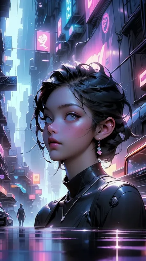 posing behind cute loli,

((((cyberpunk city by the sea at night, with glowing neon signs and dark stormy clouds,puddles)))),((synthwave background theme,detailed background : 1.25)),((((night,nice lighting decorations,detailed architecture)))),

(best qua...