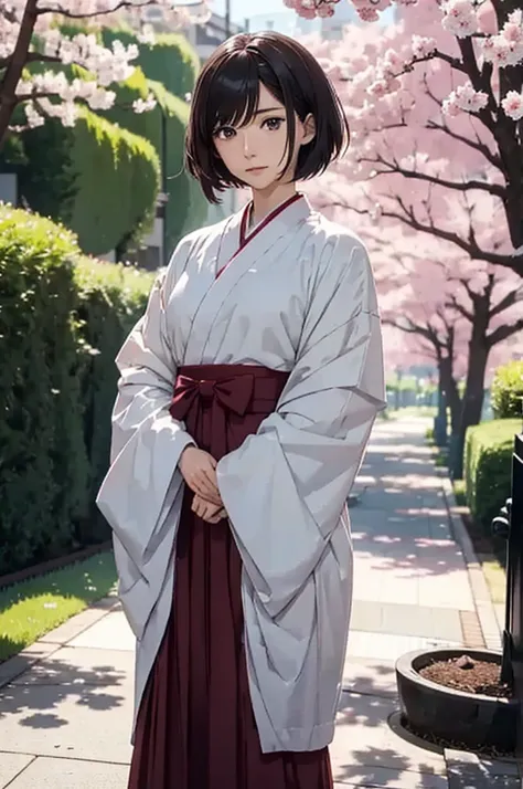  Sakura is a beautiful, tall, and shorthair anime super realistic and detailed