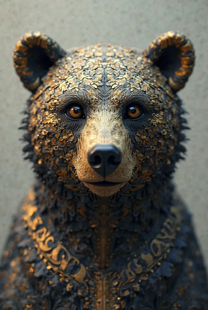 A Bear made from a face ofGianni ino 