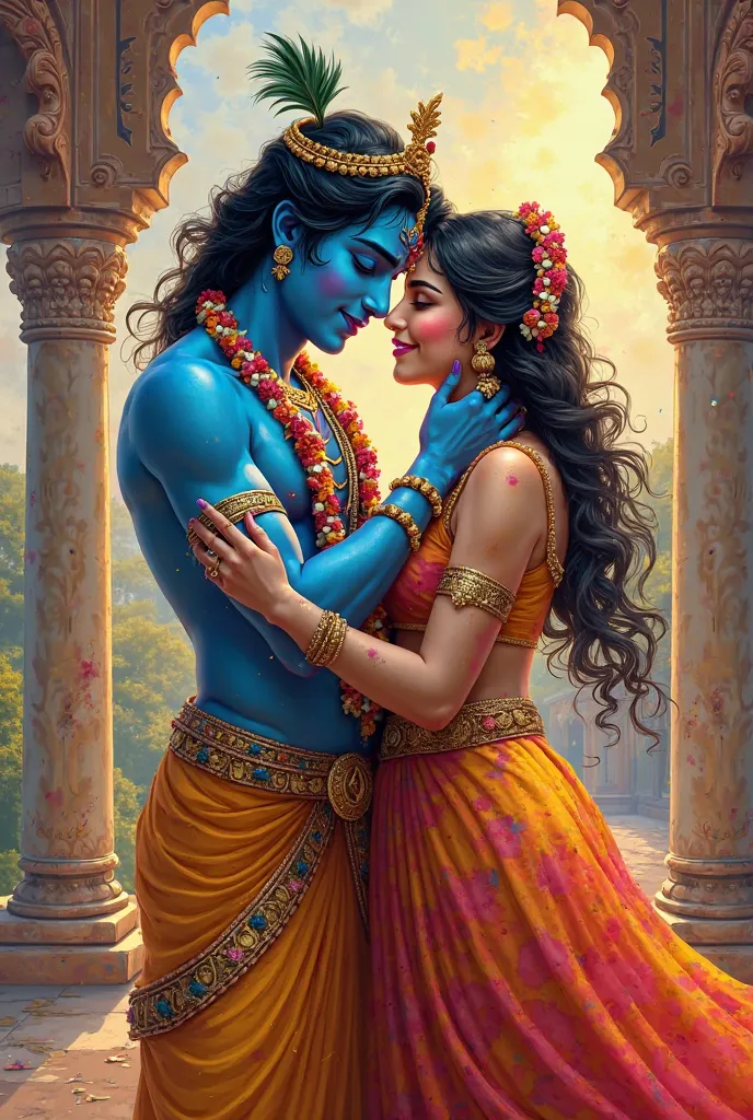 Holi image Krishna radha