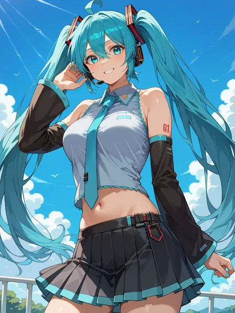 ,score_9,score_8_up,score_7_up,score_6_up,score_5_up,score_4_up,anime coloring,source_anime,anime coloring,(,solo, breasts,,miku hatsune, ahoge, aqua eyes, aqua hair, crossed bangs, hair between eyes, hair ornament, headphones, long hair, twintails, mature...