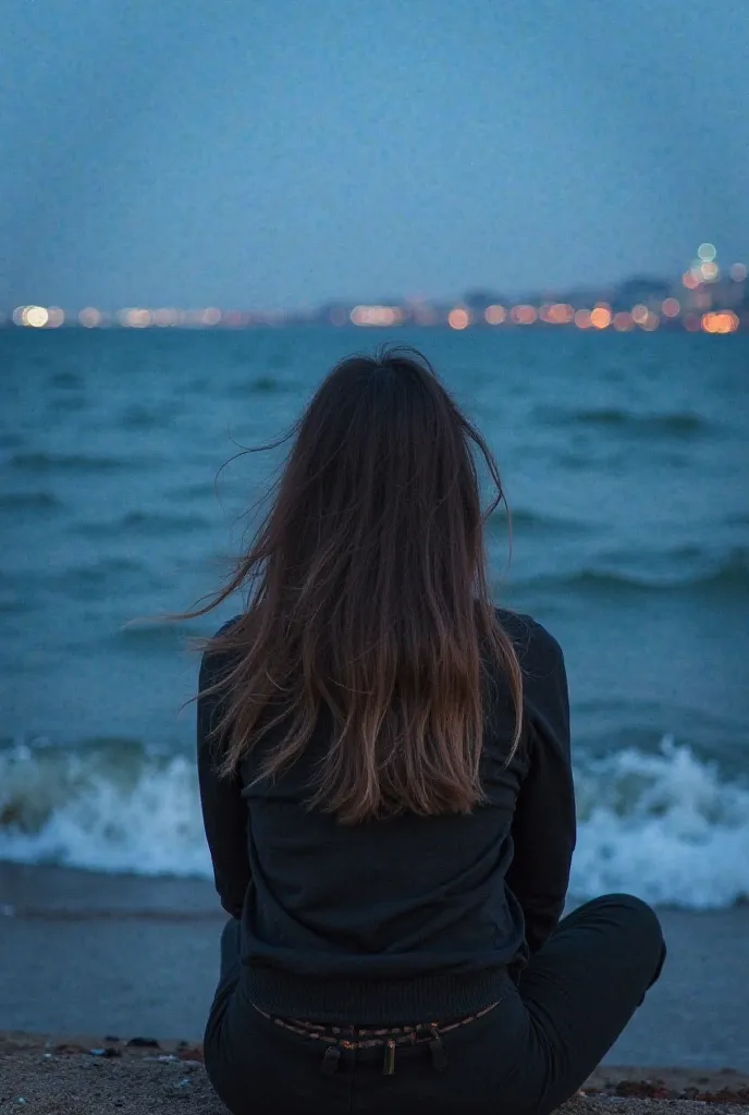 Sitting by the sea, I listen to the rhythmic dance of the waves. The wind carries the salty scent of the Caspian, playing with my hair. The sky is a deep shade of blue, the distant city lights flickering like stars. Stretching my legs out, I gaze at the en...