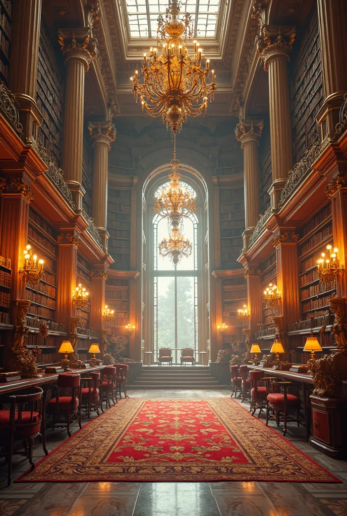 The royal library took on the atmosphere, the room looked pretty, looked expensive, did not take a picture of people in this.