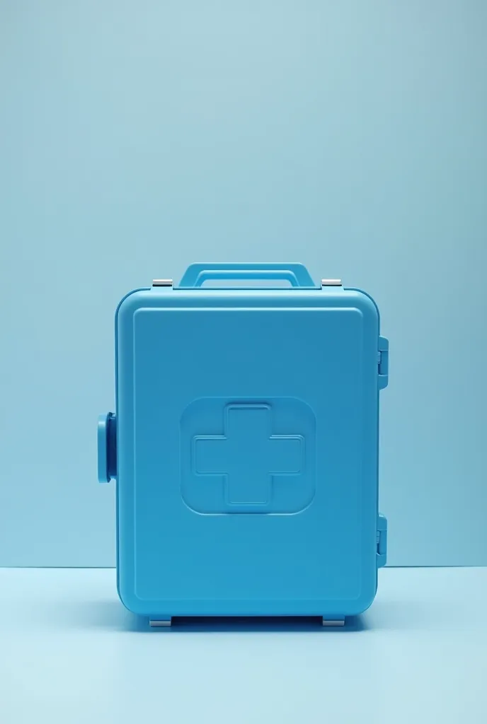 A blue box kind of like a First aid kit