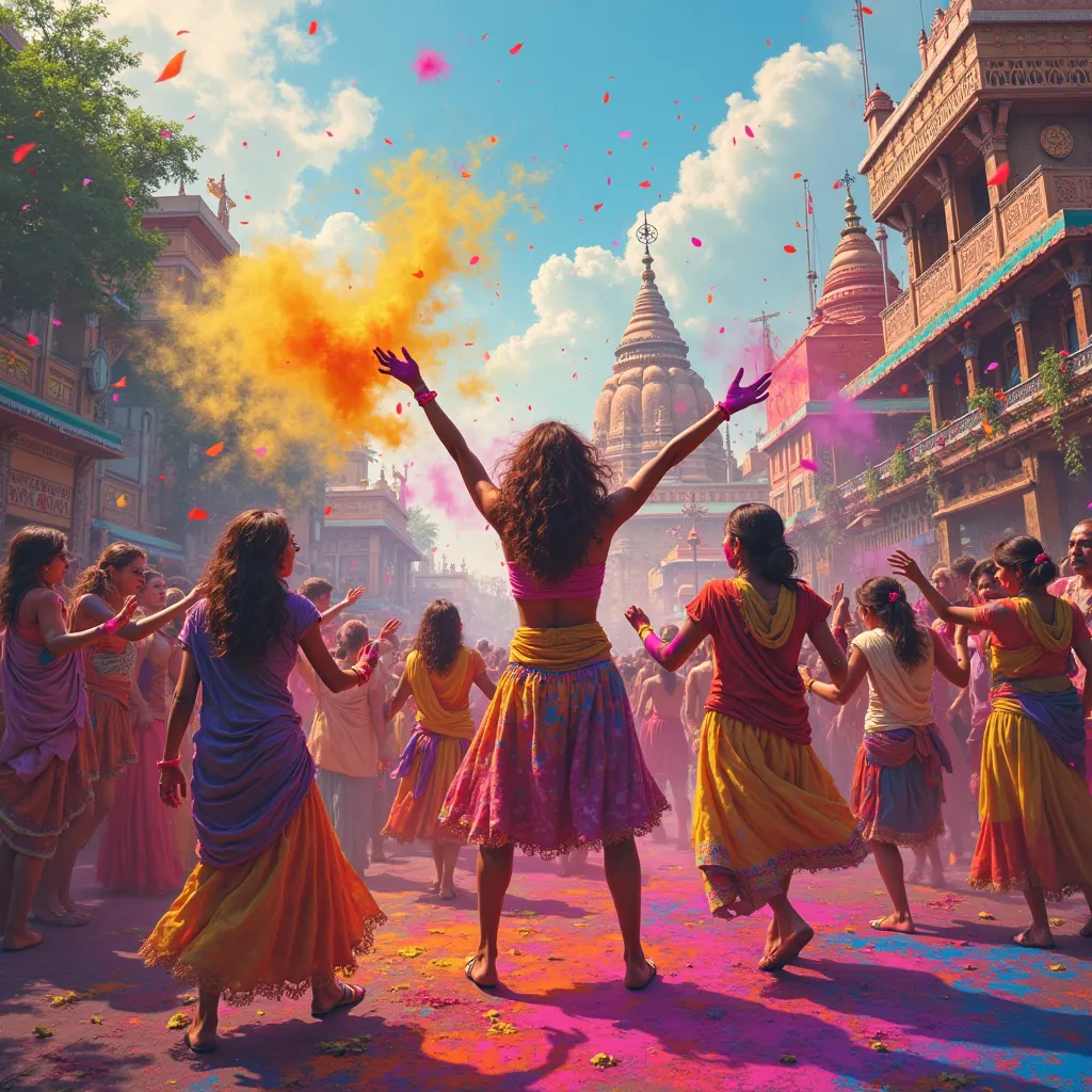 poster for holi