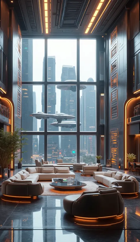 Large modern living room, Future, luxury