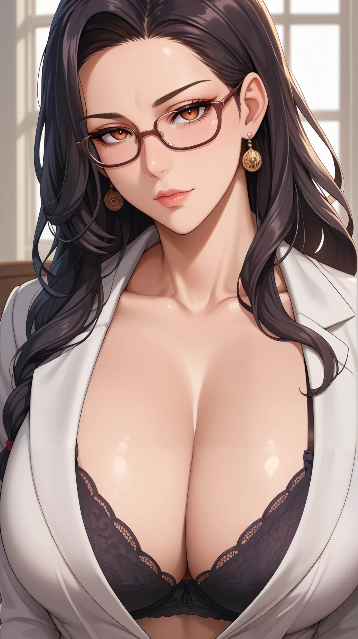  source_anime, tag1, Tag 2, quality_masterpiece, anatomically accurate, beautiful face, perfect faces, Extremely elaborate and beautiful face and eyes, charming face, detailed face, Delicate Facial Features,  detailed skin, Big Breasts, curved,  Rich, wide...