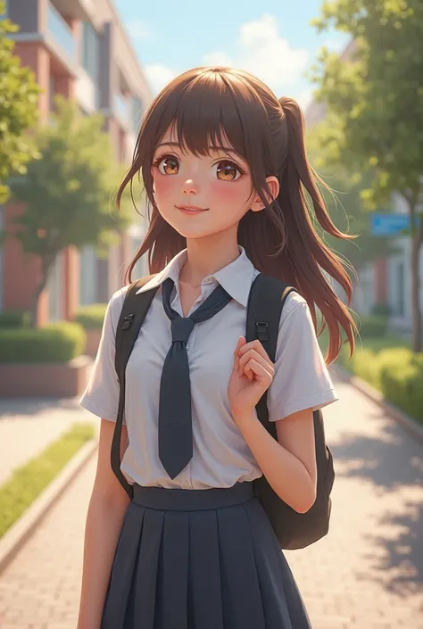  Girl in School Uniform