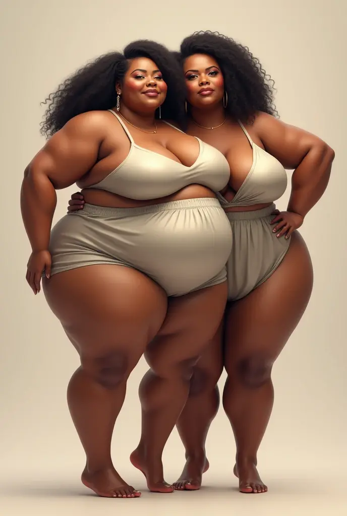 Ebony bbw twins