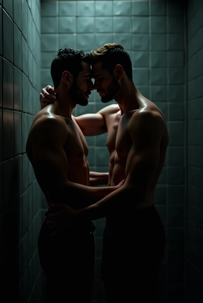 naked men kissing in the toilet alone sucks cock