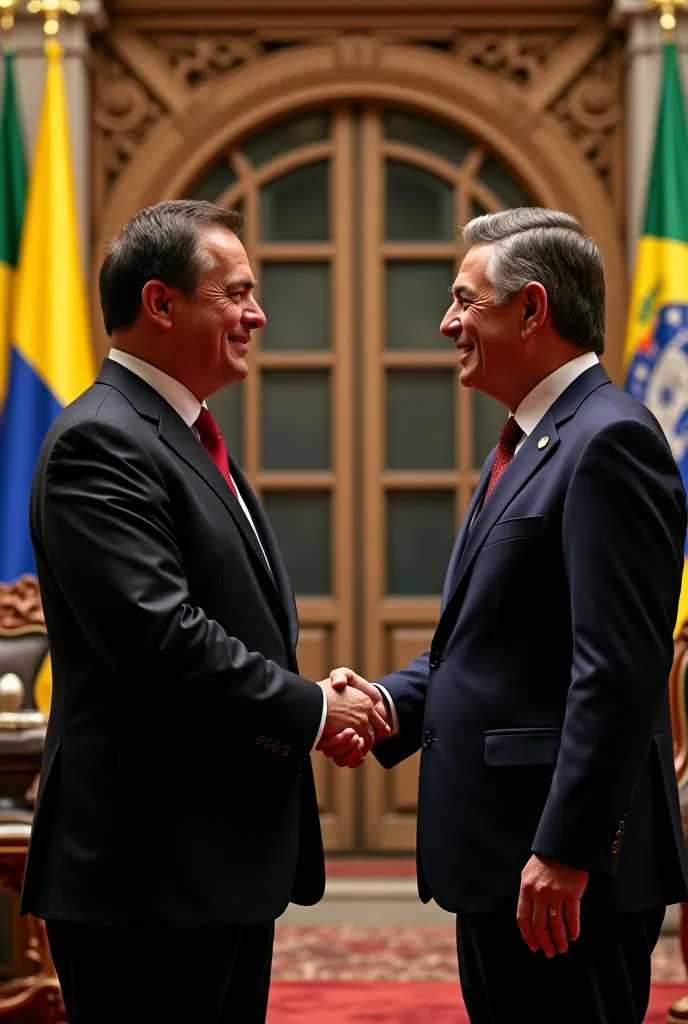 Bolsonaro shaking Lula's hand
