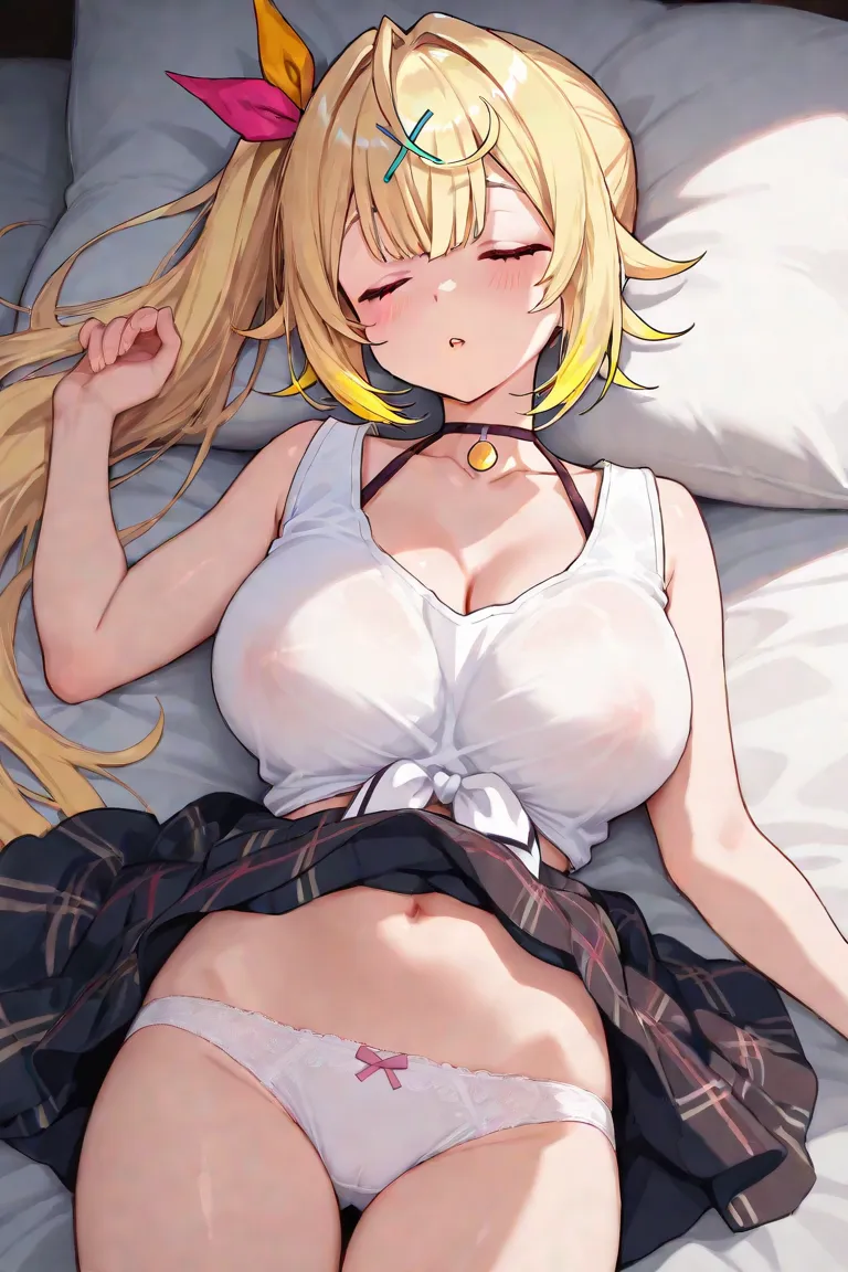 Images of Hoshikawa Sarah from Nijisanji having sex while sleeping