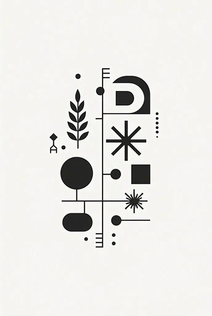 2d symbols black and white 