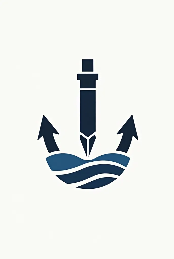 Can you create me a logo with the following details:
- It is a logo for a publication organization, and it's called the helmsman publication
- Must highlight the symbolism of pen, waves, and the steering wheel, incorporate the lettering of helmsman in the ...