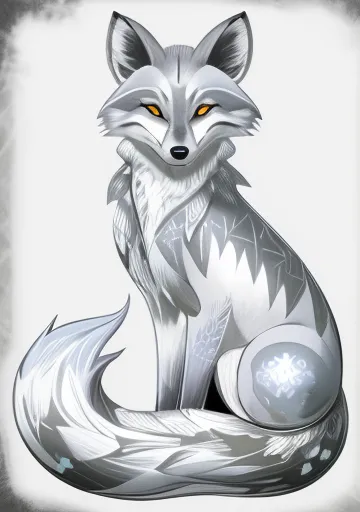 Silver winter fox 