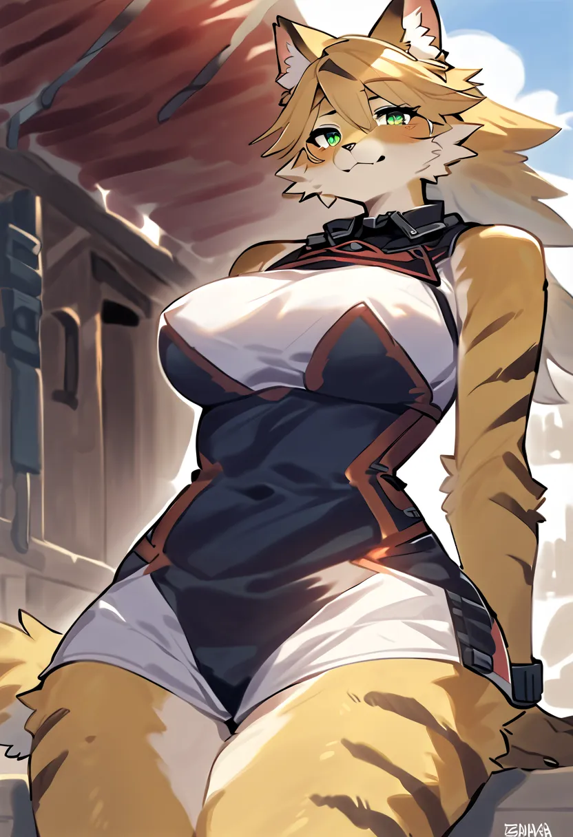 (top quality, best quality, by Kawarage_Yatano, High-quality illustrations, masterpiece, perfect artwork, cinematic light and shading, 16k, 1080p, uploaded on e621)(kemono, furry, anthro, alone), 1 larger female, (very detailed body, face, tail, arms, hand...