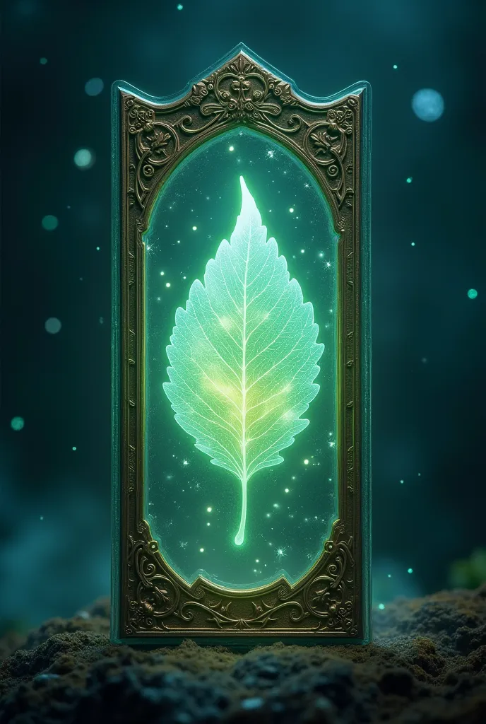 Card contains A magic leaf emanating light.