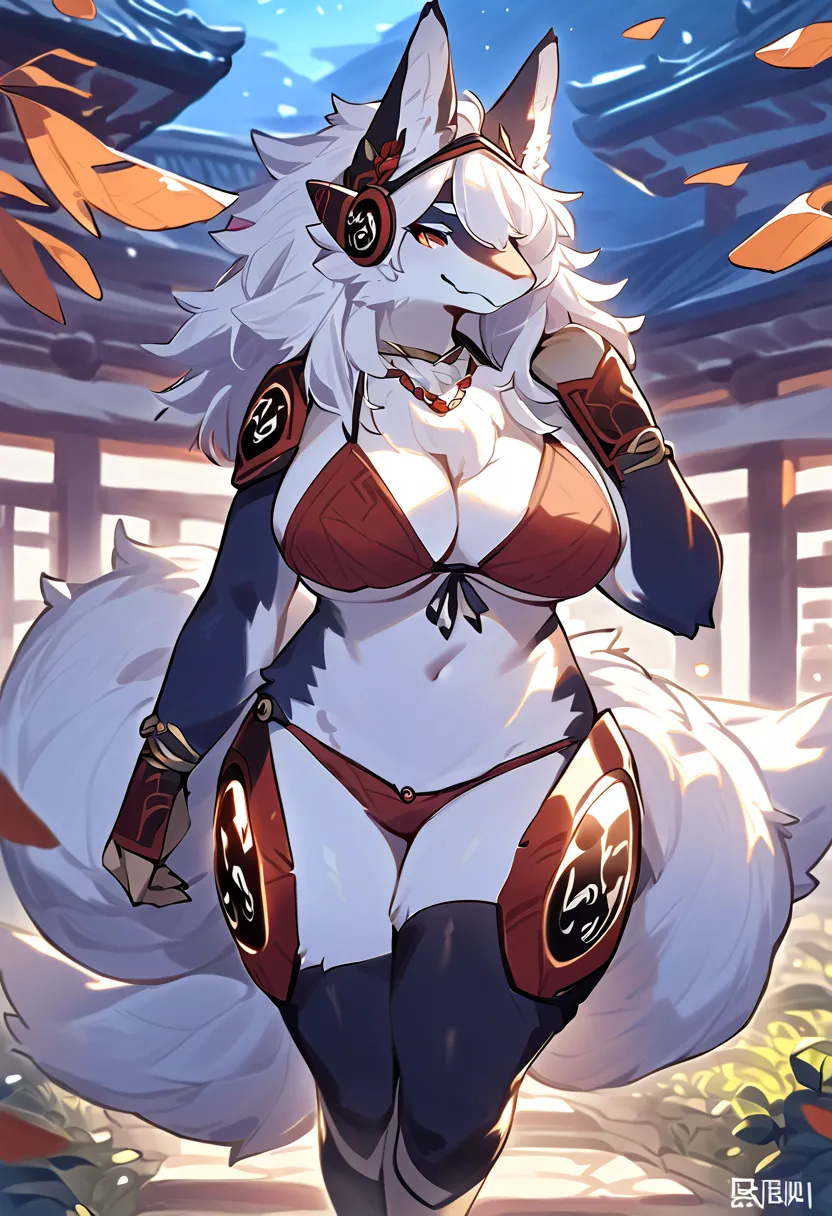 (top quality, best quality, Kawarage_Yatano, High-quality illustrations, masterpiece, perfect artwork, cinematic light and shading, 16k, 1080p, uploaded on e621)(kemono, furry, anthro, alone), 1 female, (very detailed body, face, tail, arms, hands, legs, h...