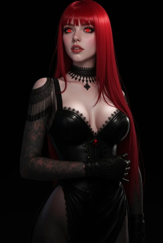 A woman she has red hair, she has a tattoo on her arm, She is very pretty and sexy, she wears a very sexy black dress, she has tits and big ass,She has white skin she is very sexual..


Wallpaper, anime, HD,wallpaper ,BLACK BACKGROUND, medieval .