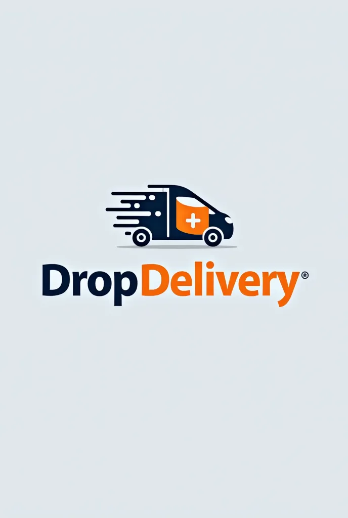 Create a creative logo with the name DROPDELIVERY focused on home delivery