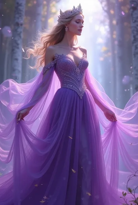 Purple goddess dress