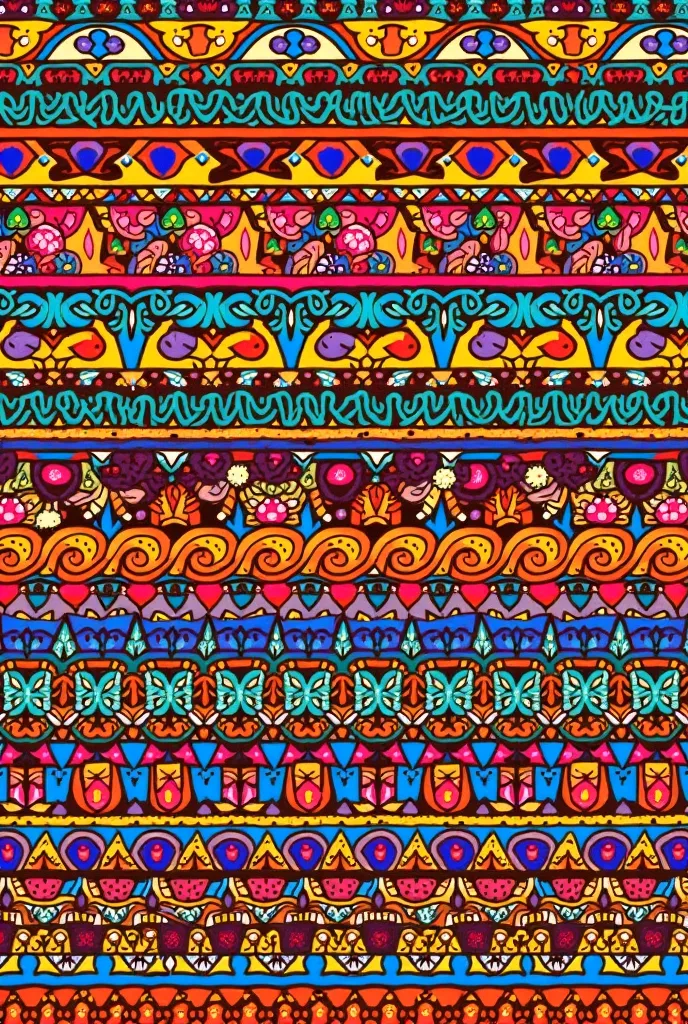 Repetitive background Mexican patterns
 Horizontal