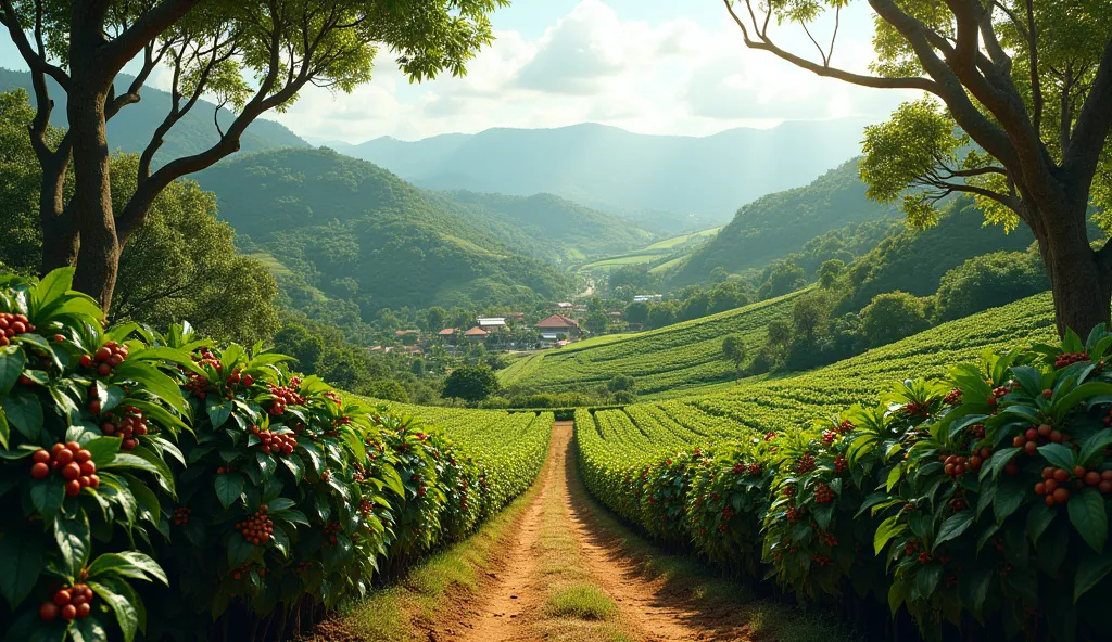 Coffee plantation in Brazil 