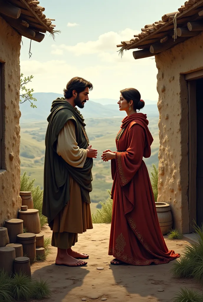 Acsa a woman in the Bible who talks with her husband Otoniel 