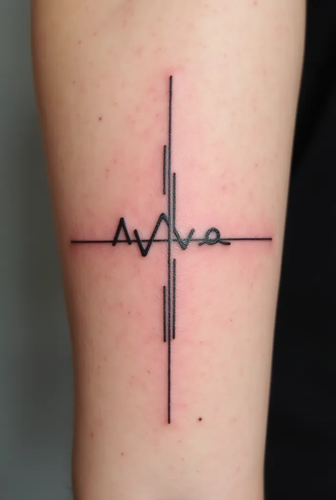 Design a tattoo with the Morse code Analia
