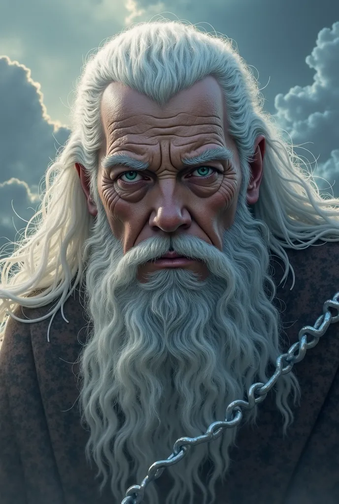 Create the face of Odin God of Thunder.... With the coin in the left eye 