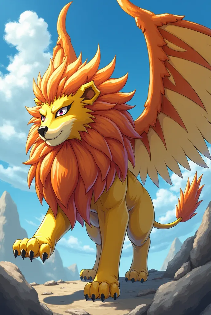 Firamon is a beast Digimon, that resembles a winged lion. He is the champion form of corona and has gained flight and speed through Digivolution. She protects the historical remains in the digital world from those, who wants to destroy them, and is a good ...