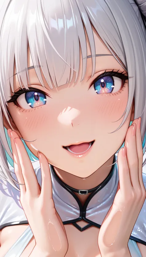 （ ultra detail,   masterpiece , top quality, 8k,  SO BEAUTIFUL,  realistic and detailed CG , sharp concentration ,  Super Fine), close-up,zoom up,cute woman, (Cat costume) beautiful eye detail,   textured skin,   beautiful skin,  long eyelashes,  Colored e...