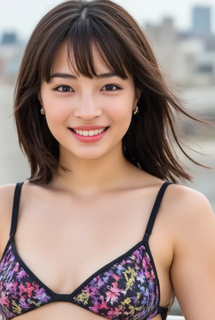 masterpiece, top quality,16k,8k,beautiful, Ultra High Resolution, Ultra High Quality, beautiful face, Japanese, nsfw,(smile,tiny bikini ,micro bikini upper body,big boobs:1.3)