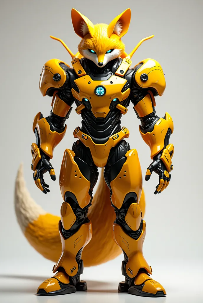 Gemicrosoft is an advanced cyclone-shaped uniform inspired by the Bee Transformers universe. Its design is organic and dynamic, with curves similar to a fox, with Julius's head as the center of the custom.