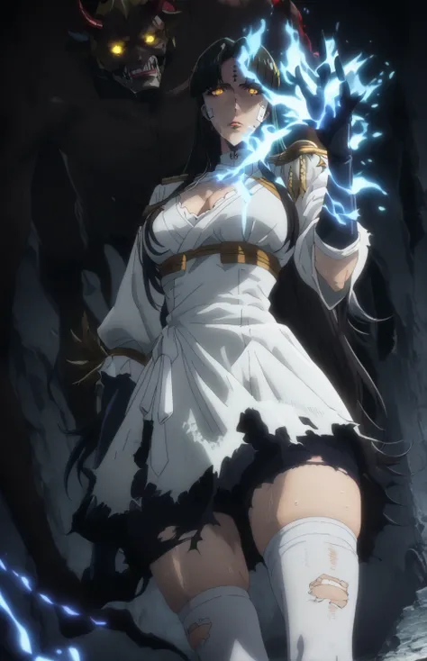 score_9, score_8_up, score_7_up, score_6_up, uncensored, michiko tanaka, long hair, black hair, yellow eyes, facial mark, forehead mark, bright pupils, anime coloring, anime screencap, (voluptuous:1.3), (thick:1.3), BREAK Masterpiece, extremely detailed, e...