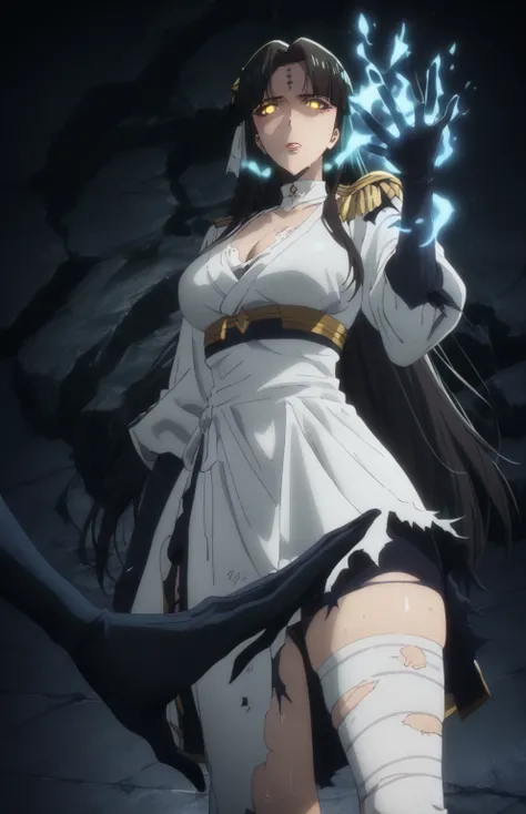 score_9, score_8_up, score_7_up, score_6_up, uncensored, michiko tanaka, long hair, black hair, yellow eyes, facial mark, forehead mark, bright pupils, anime coloring, anime screencap, (voluptuous:1.3), (thick:1.3), BREAK Masterpiece, extremely detailed, e...