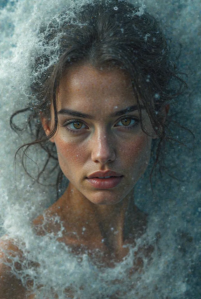 A 22-year-old American model with a hurricane on her nose 