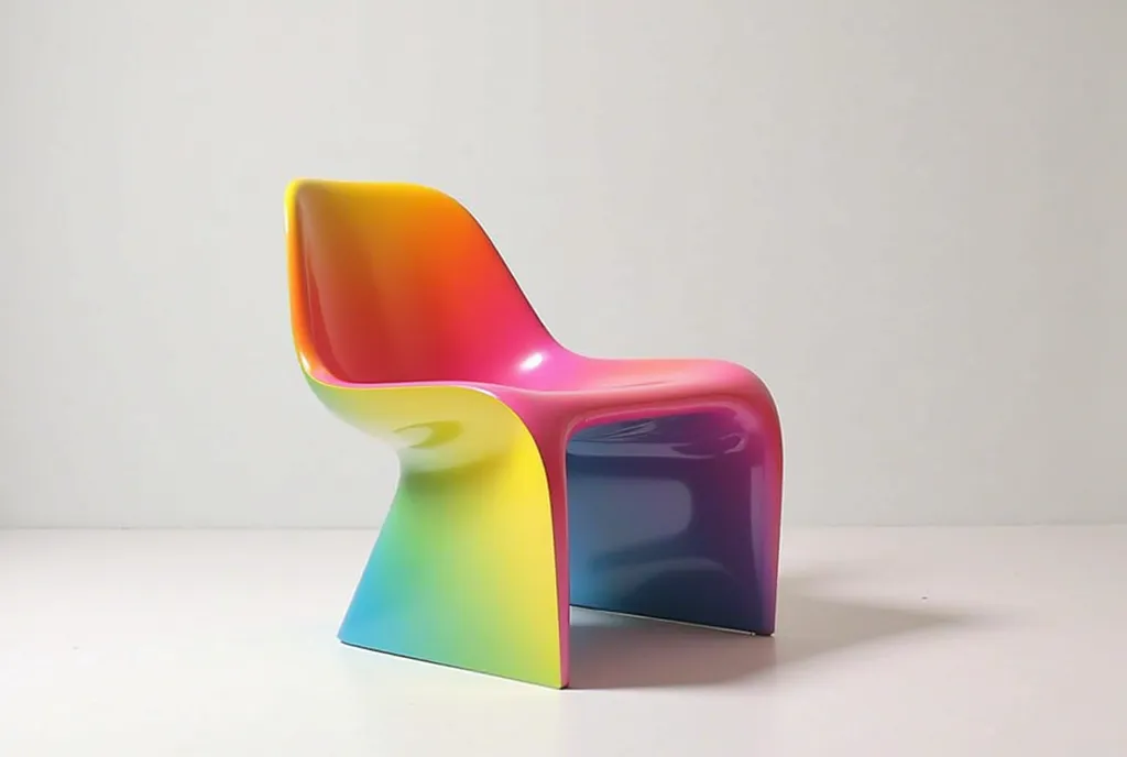 modern rainbow chair design