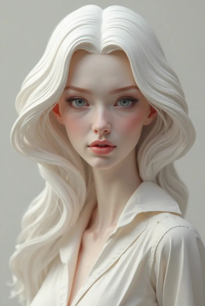 3D smooth-haired woman