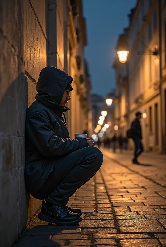 The model is wearing d1. The Cold of the Night
Cristiano Ronaldo was walking the streets of Lisbon, hidden under a cap and a sweatshirt. I would like to feel the city anonymously, without cameras, without spotlights. The cold night wind was beating on his ...