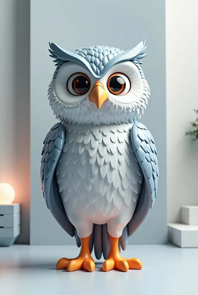 Modern pedagogic owl 3d