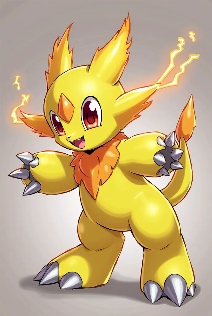 Flaremon is a Beastkin Digimon. It is the ultimate form of Coronamon and the digivolved form of Firamon. He seems to have become almost unbelievably fast and has learned advanced combat skills. However, it appears, that this new power came at the expense o...