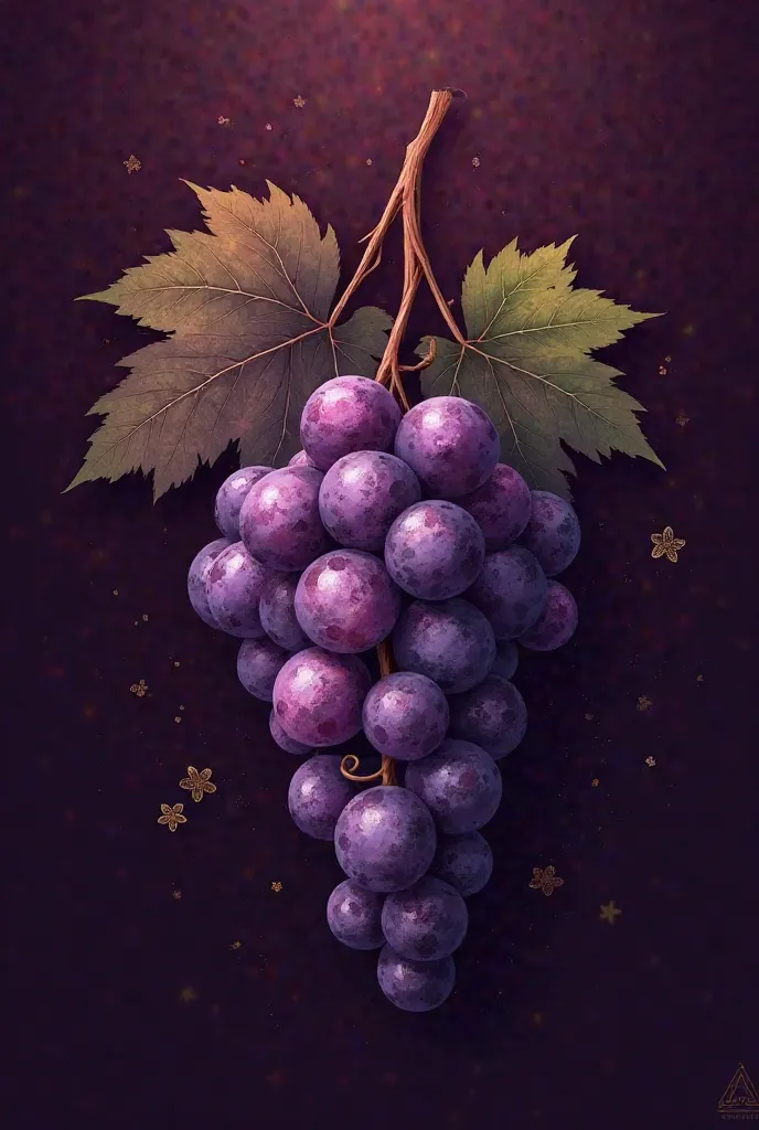 You can generate an image of a logo for a wine company called “Ethereal wine” with wine colors in the background and that looks elegant and has purple grapes on the