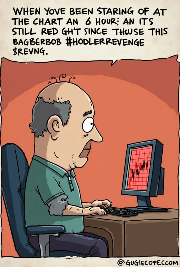 
### **1. "Bagholder Bob Staring at Charts"**
**Image:** A cartoon of Bagholder Bob sitting at his computer, staring at a red chart with a blank expression.  
**Caption:**  
*"When you’ve been staring at the chart for 6 hours and it’s still red.  
#Baghold...