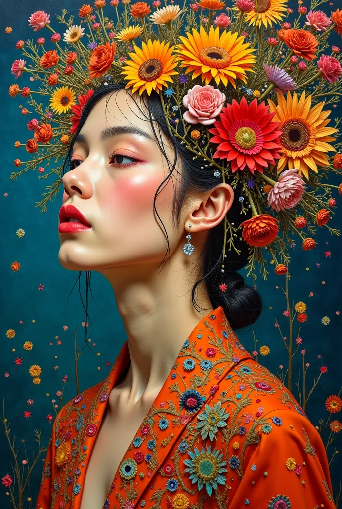 picture of people united captivating expression, an ultra-fine and detailed painting by Galen Dara, winner of the Behance, psychedelic art, Beeple and Jeremiah Ketner, artgerm julie campana beetle,  Karol Bak and Peter Mohrbacher ,  Weldon Casey , just a j...