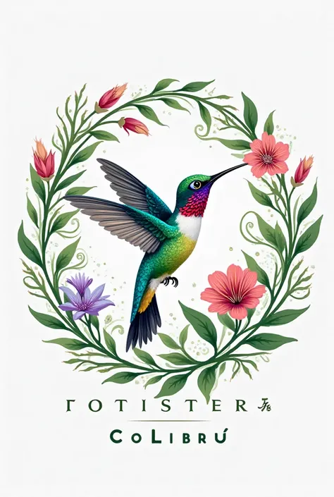 Generate logo for Floristería Colibrí with the name
